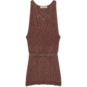 Twinset, Dames, Truien, Bruin, Maat: XS