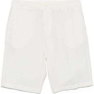 Zegna, Heren, Korte broeken, Wit, Maat: 2XL Linnen,