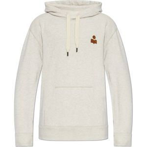 Isabel Marant, Heren, Sweatshirts & Hoodies, Beige, Maat: XS Katoen,