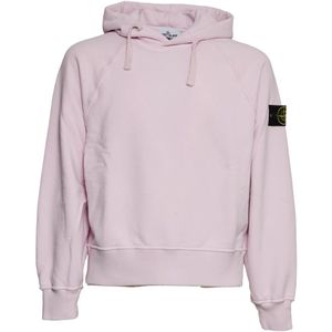 Stone Island - Hoodie - Roze - Heren