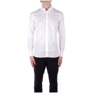 Tagliatore, Heren, Overhemden, Wit, Maat: XL Katoen,