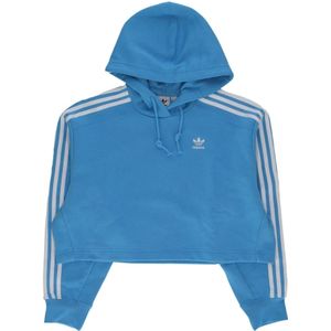 Adidas, Dames, Sweatshirts & Hoodies, Blauw, Maat: 2XL Katoen,
