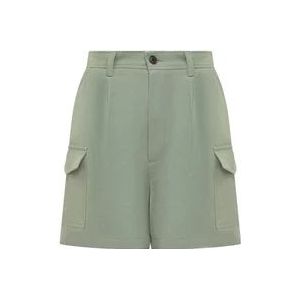 Woolrich Bermuda Shorts met Plooien , Green , Dames , Maat: W27