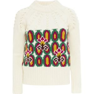 La DoubleJ, Dames, Truien, Wit, Maat: L Wol,