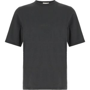 Saint Laurent, Heren, Tops, Zwart, Maat: XL Katoen,