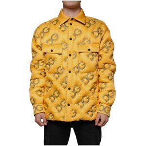 Dolce & Gabbana - Gewatteerde Blouson Jas - Geel - 100% Nylon