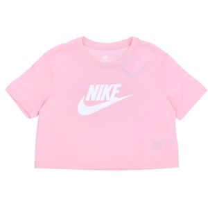 Nike, Dames, Tops, Roze, Maat: M Katoen,