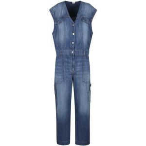 Pinko, Dames, Jumpsuits & Playsuits, Blauw, Maat: XS Denim,