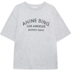 Anine Bing, Dames, Tops, Grijs, Maat: XS Denim,