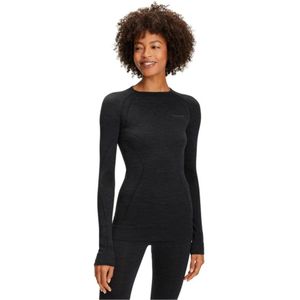 Falke, Dames, Tops, Zwart, Maat: XL Wol,