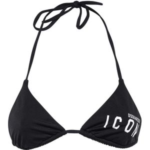 Dsquared2, Dames, Badkleding, Zwart, Maat: XS Polyamide,