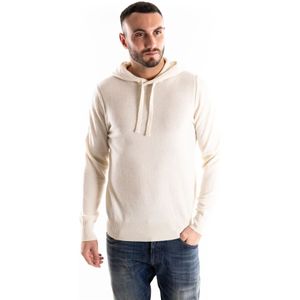 Paolo Pecora, Heren, Sweatshirts & Hoodies, Beige, Maat: M Wol,