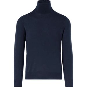Paolo Pecora, Heren, Truien, Blauw, Maat: M Wol,