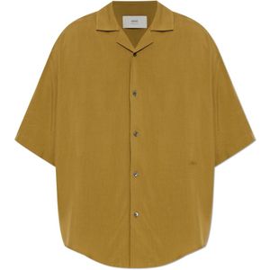 Ami Paris, Heren, Overhemden, Groen, Maat: M Viscose,