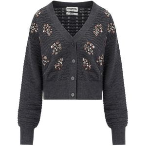 Essentiel Antwerp, Dames, Truien, Grijs, Maat: XS Wol,