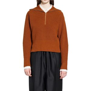 Max Mara, Dames, Truien, Bruin, Maat: XS Wol,