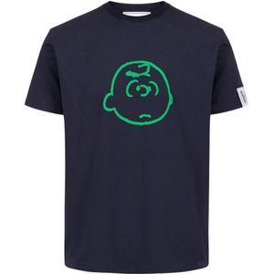 Iceberg, Heren, Tops, Blauw, Maat: M Katoen,