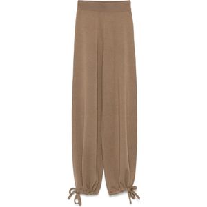 Max Mara, Dames, Broeken, Bruin, Maat: XS