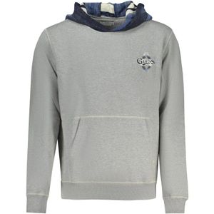 Guess, Heren, Sweatshirts & Hoodies, Grijs, Maat: S Fleece,