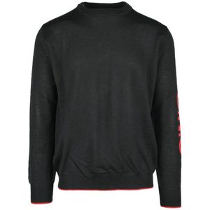 Costume National, Heren, Truien, Zwart, Maat: L Wol,