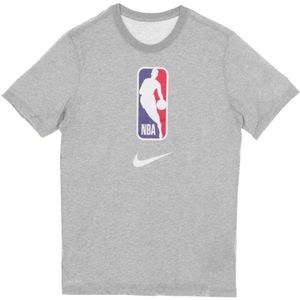 Nike - NBA Logo T-shirt - Grijs Melange - Katoen