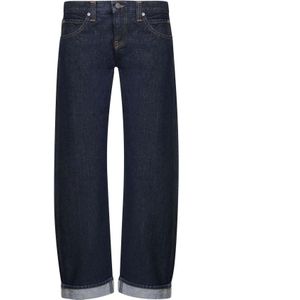 Khaite, Dames, Jeans, Blauw, Maat: W24 Katoen,