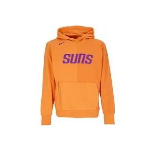 Nike Courtside Fleece Hoodie - Phosun , Orange , Heren , Maat: S