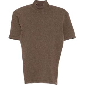 Jacquemus, Dames, Truien, Bruin, Maat: S Wol,
