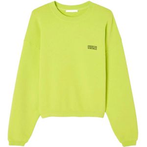American Vintage, Dames, Sweatshirts & Hoodies, Groen, Maat: S