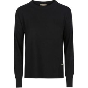 Woolrich, Dames, Truien, Zwart, Maat: S