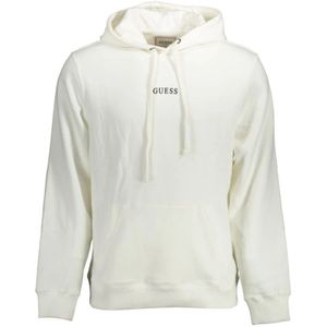 Guess - Chic Hoodie - Wit - Katoenmix - Iconisch Print