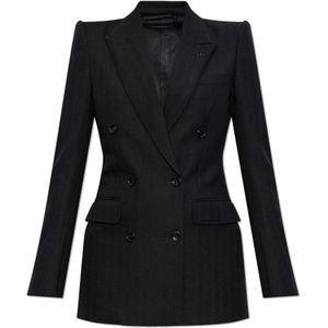 Tom Ford, Dames, Jassen, Zwart, Maat: 3XS Zijde,