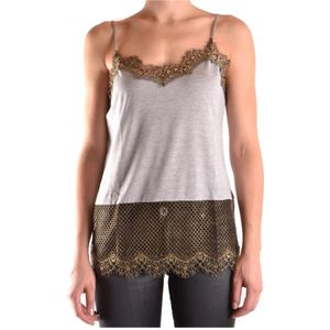 Pinko, Dames, Tops, Grijs, Maat: XS Katoen,