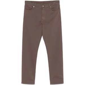 Zegna, Heren, Jeans, Bruin, Maat: W38 Katoen,