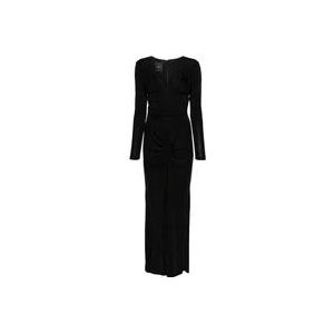 Pinko Zwarte jurken met 3,5 cm hak , Black , Dames , Maat: M
