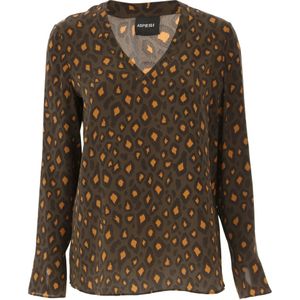 Aspesi, Dames, Tops, Bruin, Maat: XS