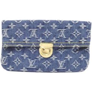 Louis Vuitton Vintage, Dames, Pre-owned, Blauw, Maat: ONE Size Denim,