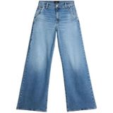 7 For All Mankind - Lotta - Jeans - Lichtblauw - Hoge Taille Wijde Pijp
