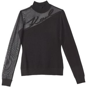 Karl Lagerfeld, Dames, Truien, Zwart, Maat: S Viscose,
