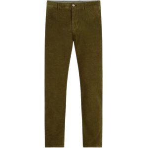 Tommy Hilfiger, Heren, Broeken, Groen, Maat: W38 Corduroy,