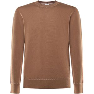 Eleventy, Heren, Truien, Bruin, Maat: S Wol,