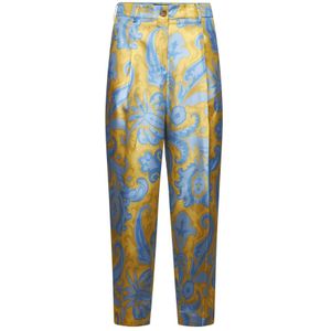 Etro, Dames, Broeken, Veelkleurig, Maat: XS Zijde,