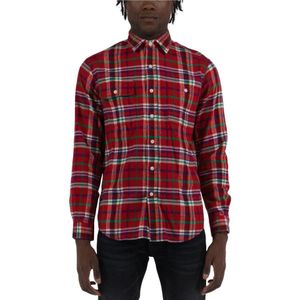Polo Ralph Lauren, Heren, Overhemden, Rood, Maat: M Katoen,