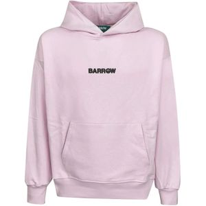 Barrow, Heren, Sweatshirts & Hoodies, Roze, Maat: XS Katoen,