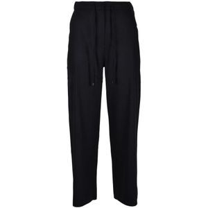 Max Mara, Dames, Broeken, Zwart, Maat: 2XS Wol,