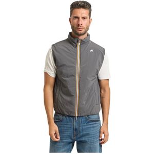 K-Way, Heren, Jassen, Grijs, Maat: L Nylon,