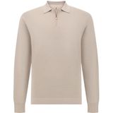 Boggi Milano - B Tech - Poloshirt - Beige - Gebreid van Superfijne Merinowol