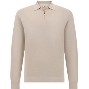 Boggi Milano - B Tech - Poloshirt - Beige - Gebreid van Superfijne Merinowol