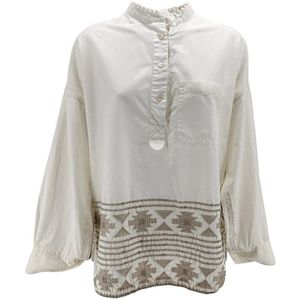 Bazar Deluxe, Dames, Blouses & Shirts, Beige, Maat: XS