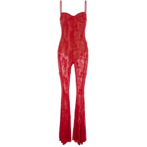 Norma Kamali, Dames, Jumpsuits & Playsuits, Rood, Maat: M